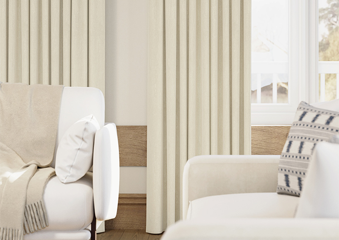 Grandeur, Pearl White - Made to Measure Curtains - Image 5